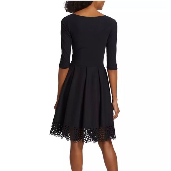 Chiara Boni La Petite Robe Naffy V-Neck Fit-&-Flare Dress size 8 - Picture 4 of 12